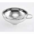 Stainless Steel Canning Funnel with Handle for Wide and Regular Jars & Canning Jars, Wide-Mouth Funnels for Transferring Liquid and Dry Ingredients, Fluid, Oil, Powder, Beans & Jams（small size）