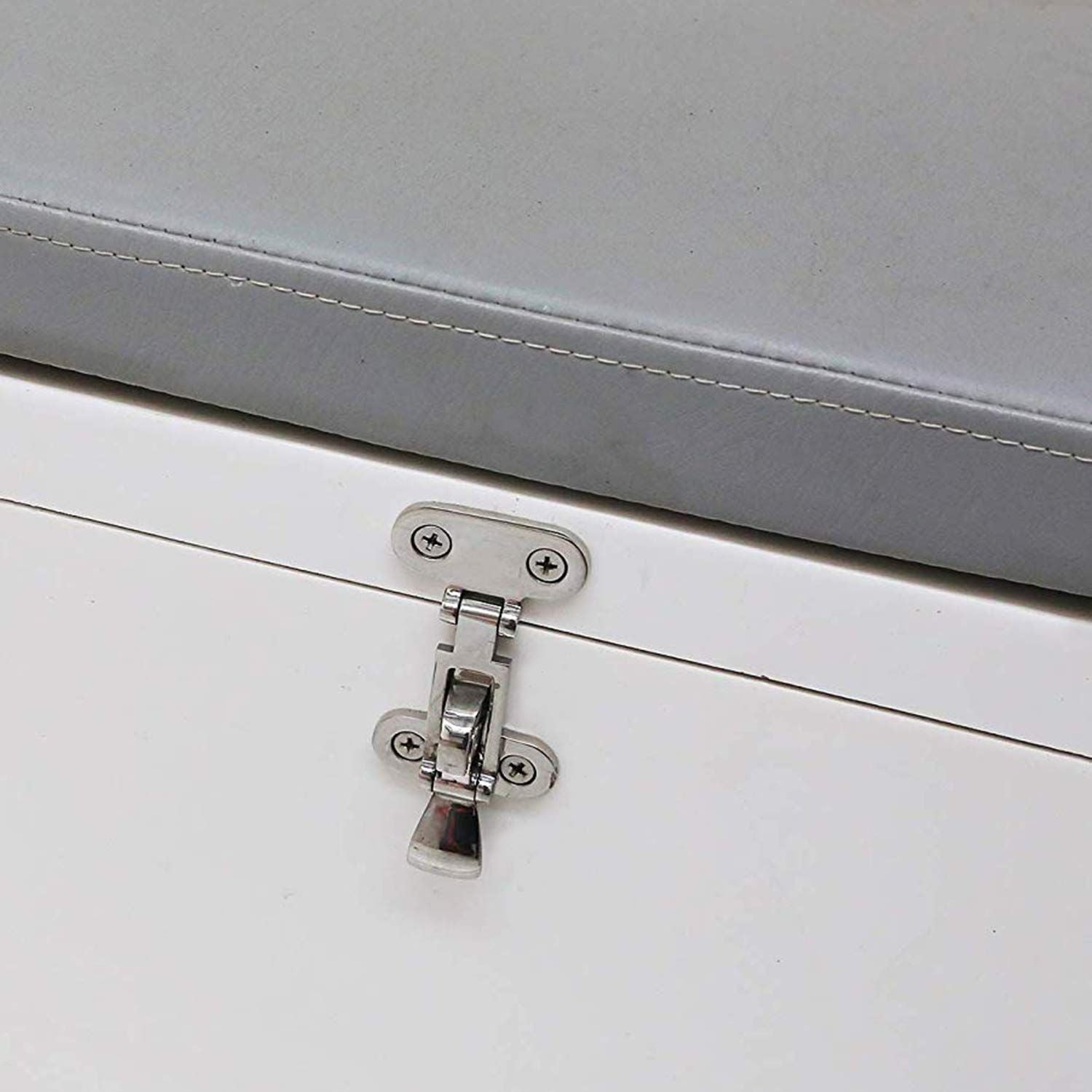 2pcs Heavy Duty 316 Stainless Steel Anti-Rattle Lockable Hold Down CLAMP Latch Locker Hatch Hardware
