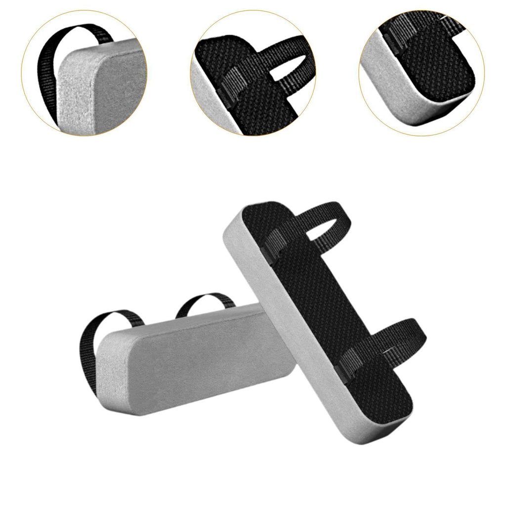 Chair Armrest Pads (2 Pack),Office Chair Arm Rest Covers Comfy Computer Gaming Elbow Cushion Removable Washable Elbow Support Forearm Pressure Relief, Gray