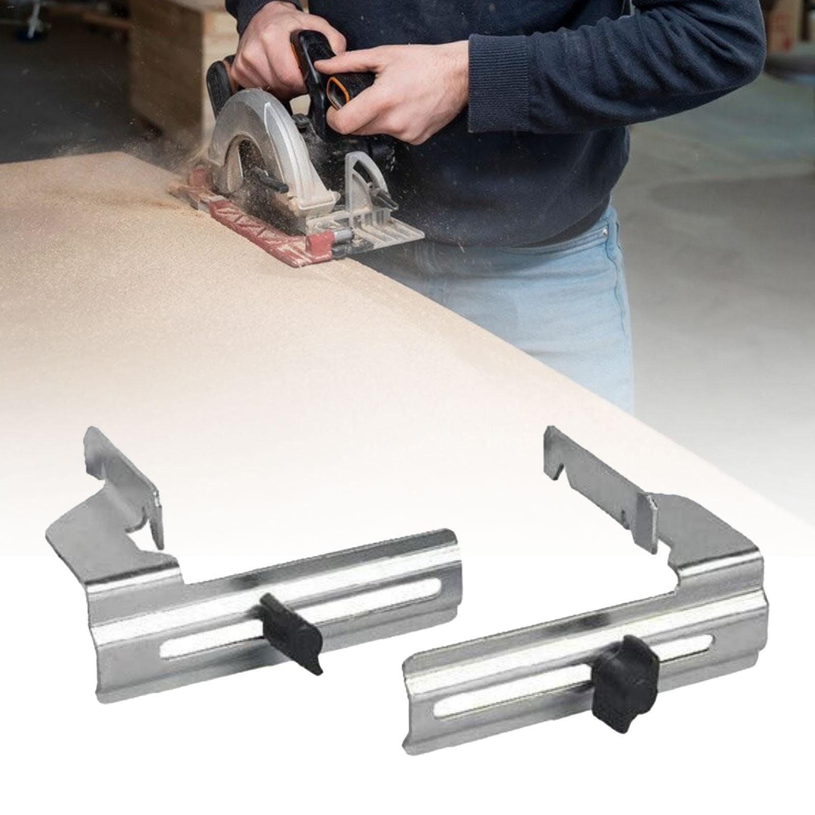 Woodworking table saw limit device, table saw clamp, Crown Stops for Miter Saw - Simplifies Compound Angle Cutting,   two-piece set