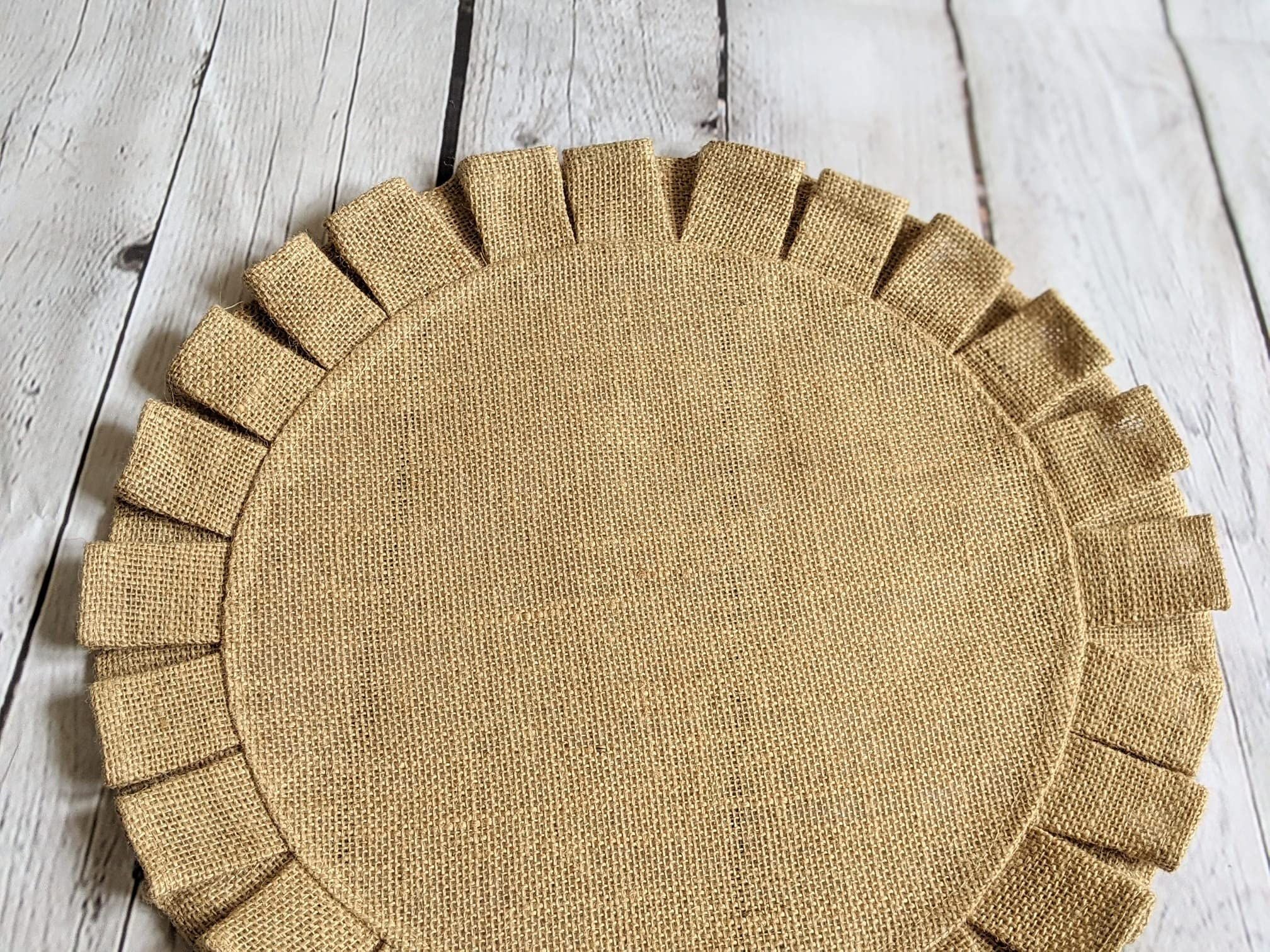 4pcs Handmade Round Table Placemats - Vintage Mats for Parties, Dining Table, Coasters - Decorative Placemats -