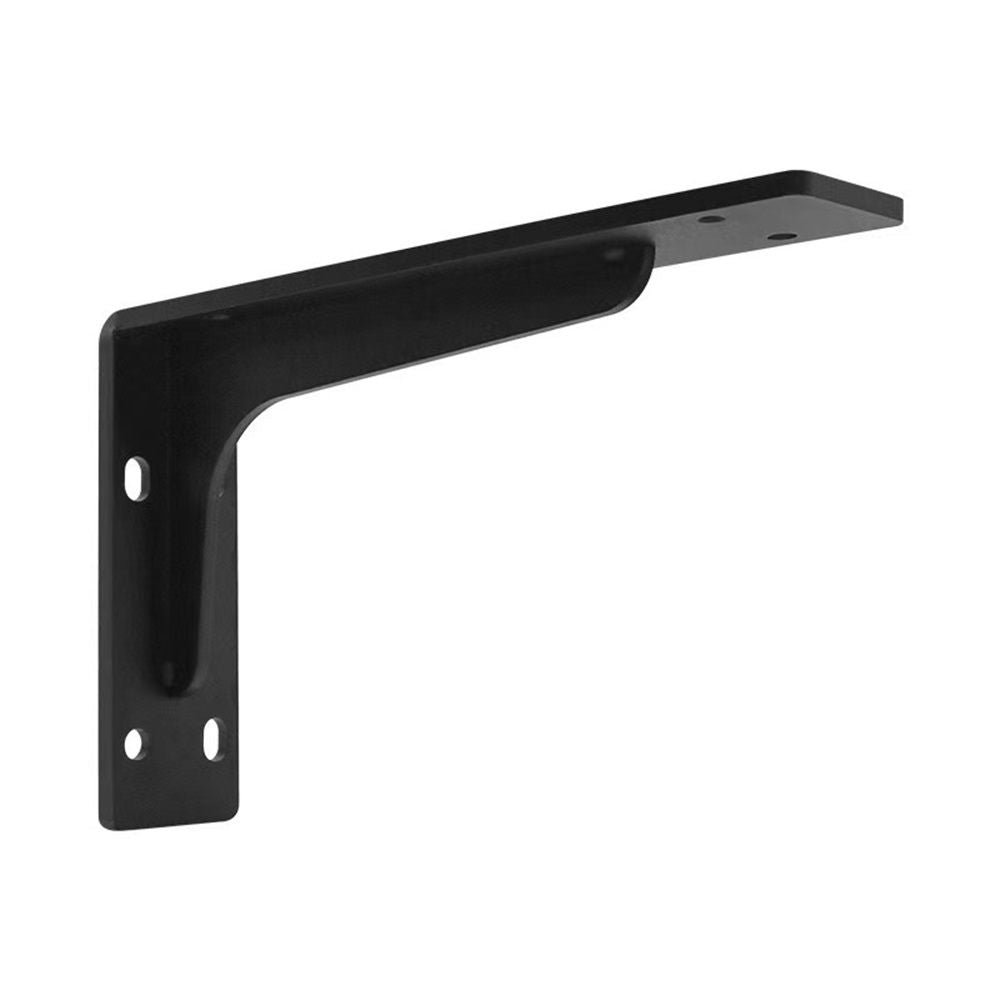 Shelf Brackets Heavy Duty, 8 inches Industrial Steel L Countertop Support  Load Capacity Black Metal Brackets for Shelves DIY Triangle(2Pcs)