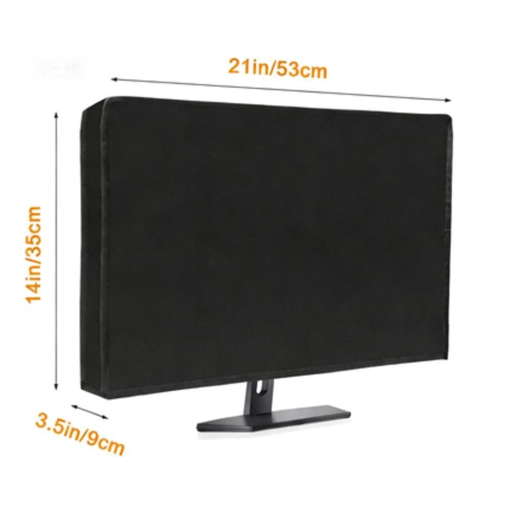 Monitor Dust Cover  Anti-Static Dustproof Panel Case Computer Screen Protective Sleeve Compatible with Desktop and TV, Black