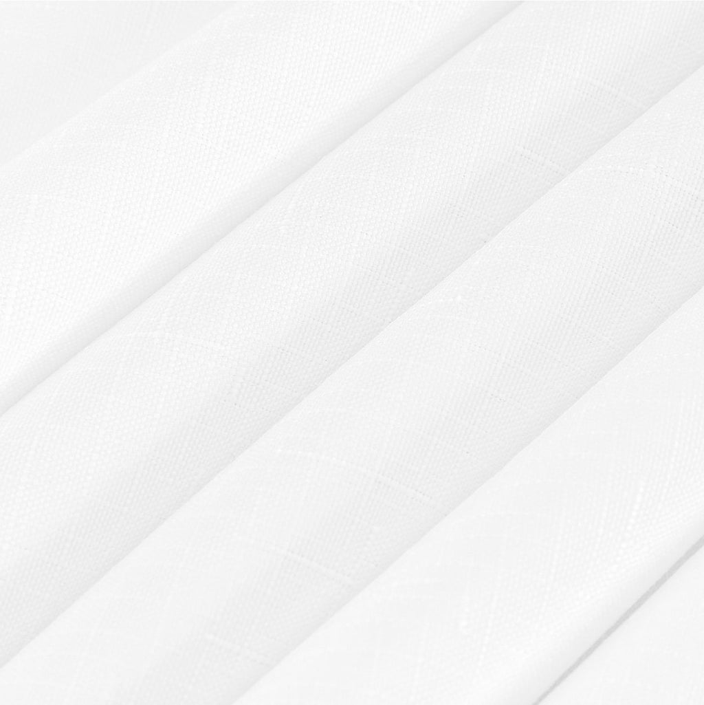 Rectangle 80*120cm Linen Textured Table Cloth Stain and Wrinkle Resistant Washable Polyester, Decorative Table Cover Waterproof for Dining, Buffet and Camping, White