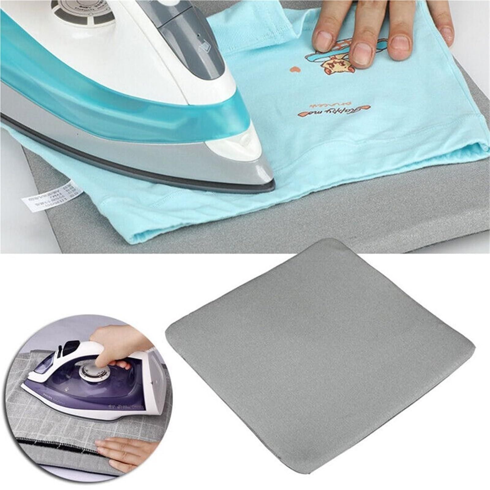 Portable Heat Press Mat High Temperature Resistant Anti-scalding  Pad, Ironing Board Alternative for Quilting, Sewing & Travel Iron Anywhere (grey 30*30cm )