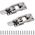 2pcs Heavy Duty 316 Stainless Steel Anti-Rattle Lockable Hold Down CLAMP Stainless Steel Lockable Latches（Including screws）