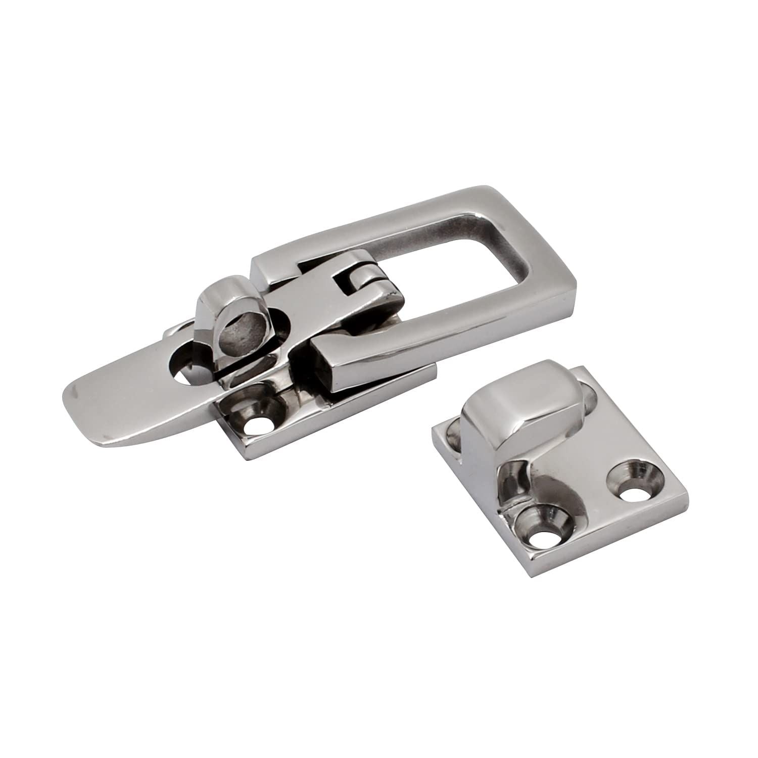 2pcs Heavy Duty 316 Stainless Steel Anti-Rattle Lockable Hold Down CLAMP Stainless Steel Lockable Latches（Including screws）