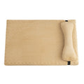Plush Dog Bed for  Dogs, Memory Foam Dog Bed Mattress with Washable Cover, Non-Slip Pet Bed Mat Suitable for Pets Up, light brown 45X30X5CM