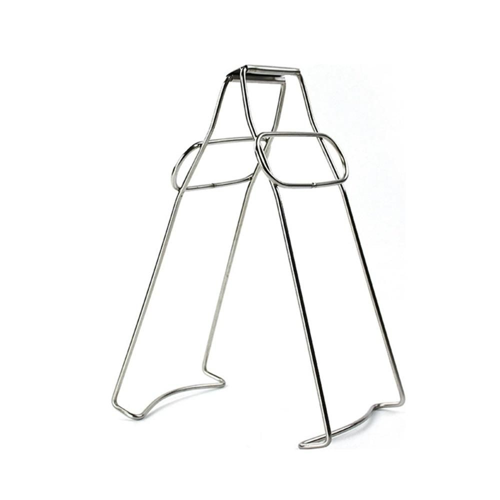 302 Stainless Steel Hot Plate Gripper Tongs Foldable Kitchen Pot Holder Clamp for Safe Hot Dish and Bowl Handling Steaming Clips for Home and Restaurant Use（small size）