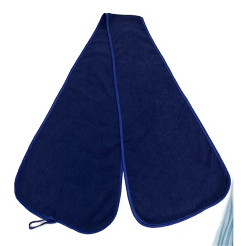 Adult Bib Scarf - Dignified Alternative to Bibs | Washable and Reusable Clothing Protectors for Eating（navy blue）