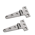 2pcs 316 Stainless Steel T Hinge, Resistance, Mirror Polished,  for Cabinet Doors, Garden Gates, Boats, Yachts（100*54*4.8mm）