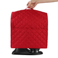 Stand Mixer Dust Proof Cover, Kitchen Mixer Accessories with Pockets and Handle, Waterproof(Red)