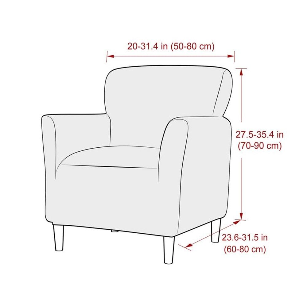 Stretch Chair Covers Banquet Armchair Slipcovers Knitted Armchair Sofa Covers Chair Slipcover Anti-Slip Furniture Protector for Living Room Friendly for Kids Pets (Black)