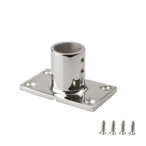 2pcs Boat Hand Rail Fitting,316 Stainless Steel Rectangular90 Degree Boat Hand Rail Base and Screws（7/8寸（22mm)）