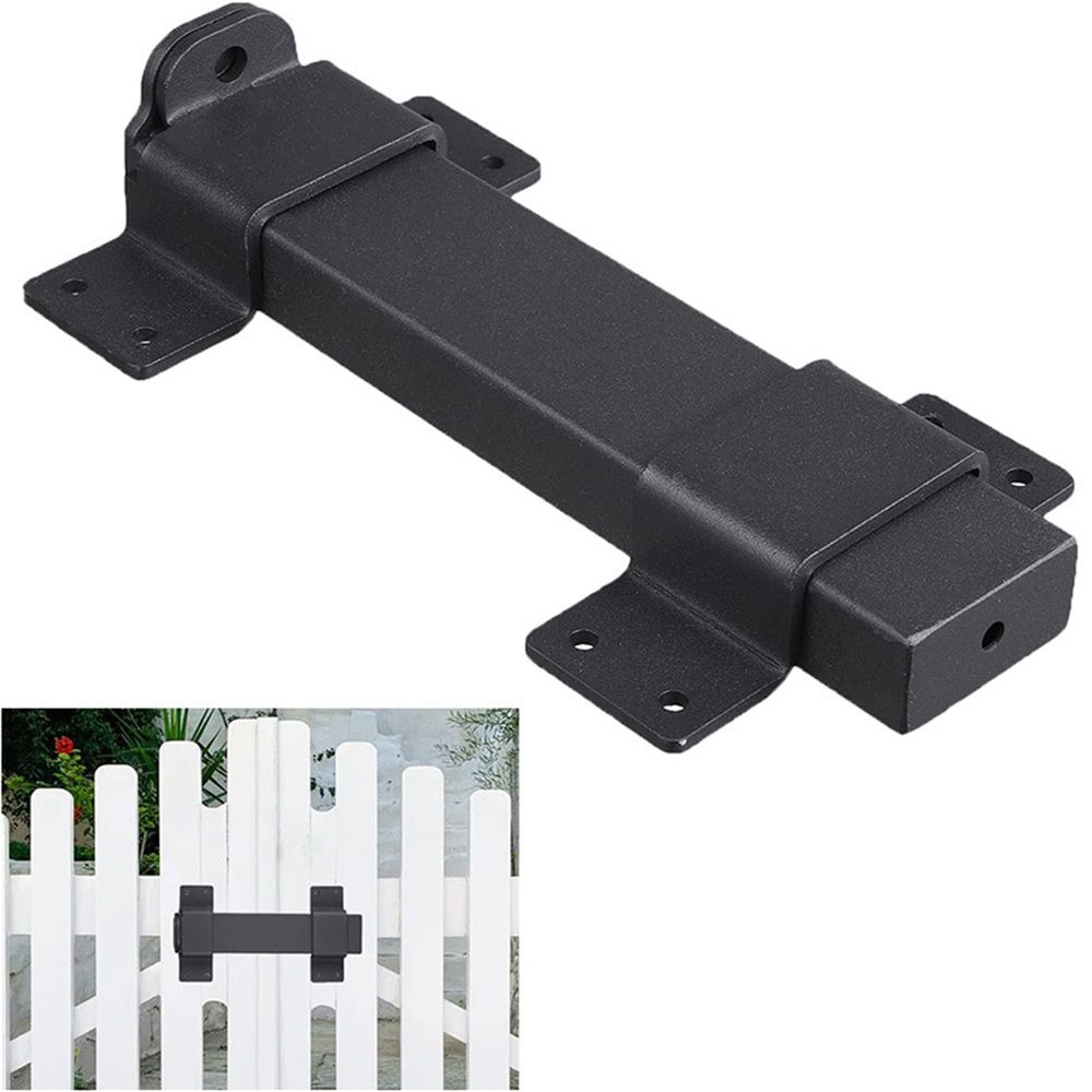 Slide Gate Latch,Slide Gate Latch Lock with Padlock Hole, Suitable for Wooden Fences,Barn Door Lock,Outdoor,Fence,Courtyard,Shed Lock,Cottages, Cabinet,Matte Black