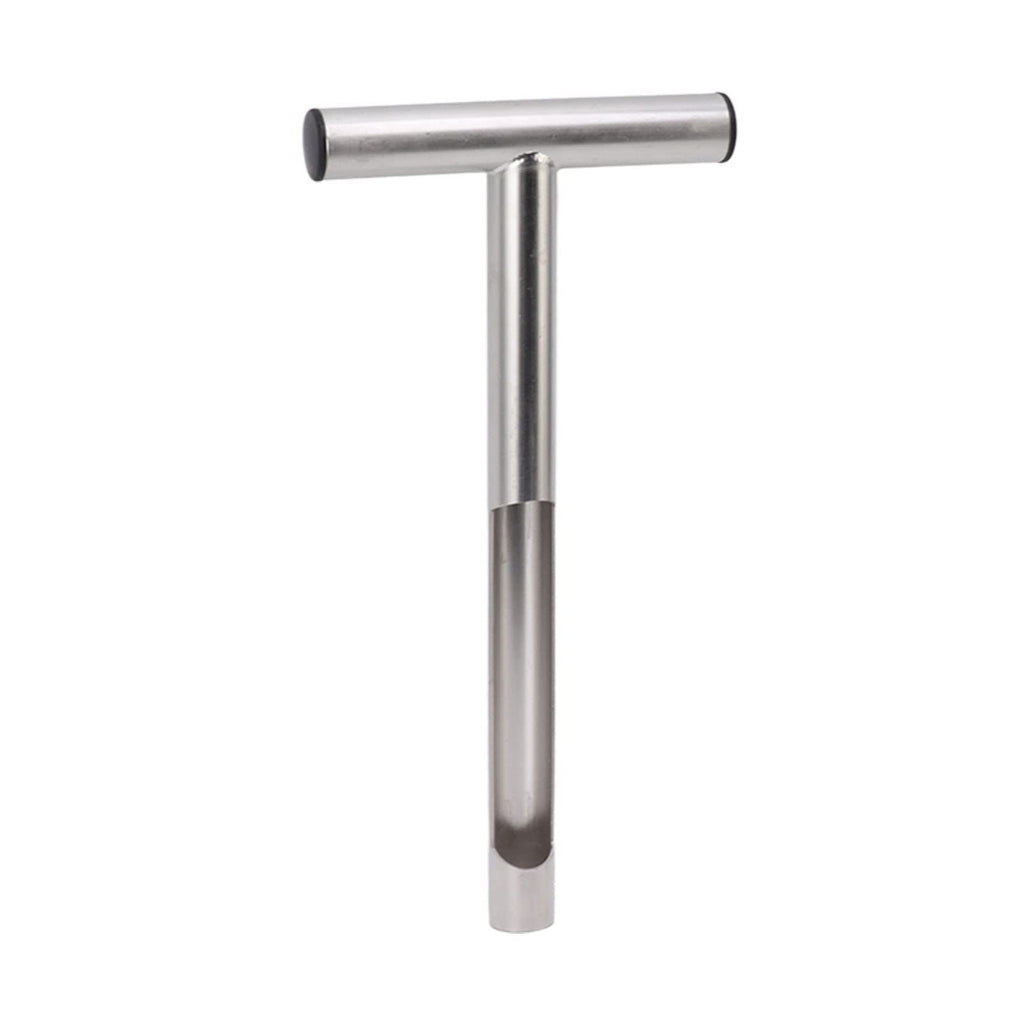 Soil Sampler Probe Stainless Steel Tubular  T-Handle Soil Sampler Probe Rod Tool Set, Soil Test Kits Tool for Soil Sampling