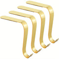 Metal frame, fireplace set, grab hook family party decoration multifunctional metal hook jewelry (gold, 4)