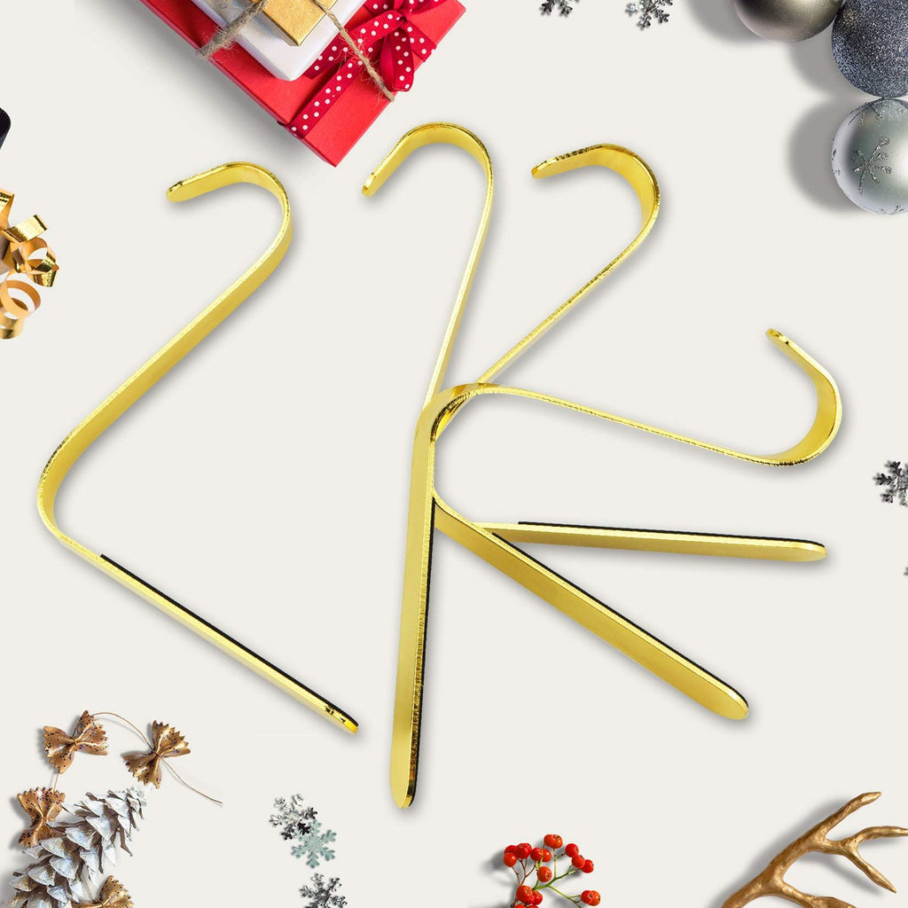 Metal frame, fireplace set, grab hook family party decoration multifunctional metal hook jewelry (gold, 4)