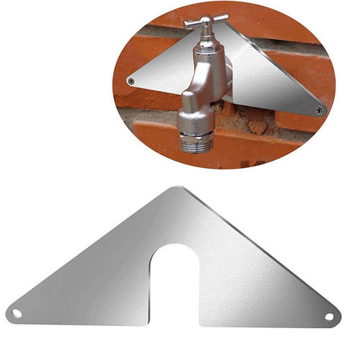 2-piece set - the best faucet mounting plate | hose box fixing kit | outdoor faucet repair | slide in | no need to disassemble faucet! No need for pipelines!