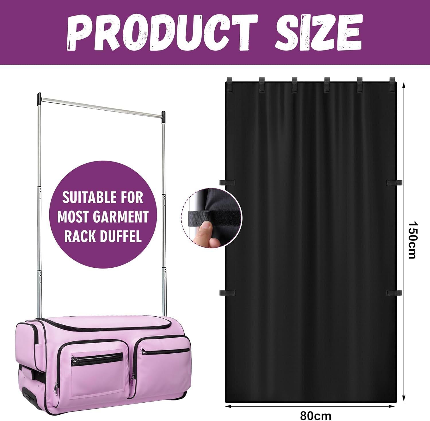 Privacy curtains for portable changing rooms, suitable for dancer backstage accessories, camping, curtains