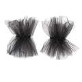 Mesh sleeves, European and American bridal gloves, dark black nail beads, fashionable Halloween accessories（black）