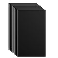 8 Pcs Fence Post Protection, Waterproof Fence Rot Protection, Wood Post Sleeve Post Wrap fits 16.7 x 10.4 Square and 3" to 5" Round Posts(Black)