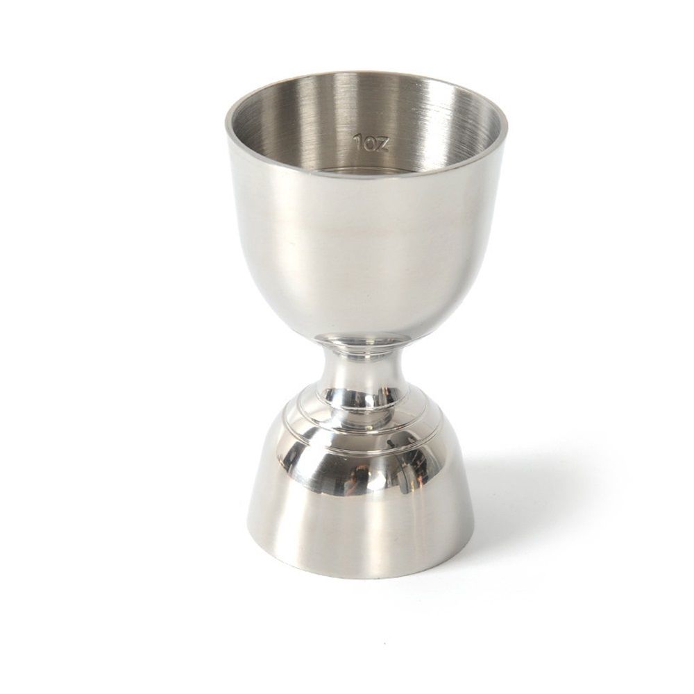 2pcs Premium  Stainless Steel Bar Tool  Measuring Marks, Durable Double Jigger, Bar Measuring Set Measuring cup with scale （primary colors）