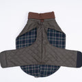 Dog Coat, Dog Jacket for Winter , Coat with Harness Hole, Reversible Plaid Checkered Warm Fluffy Heavy Duty for Puppy, M, olive green