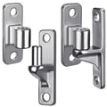 Heavy-Duty 304 Stainless Steel Gate Hinges, 2-Pack Wall Mount Gate Hardware Female & Male Hinges Pin, Non-Welding Design for Wooden Fences and Farm Gates