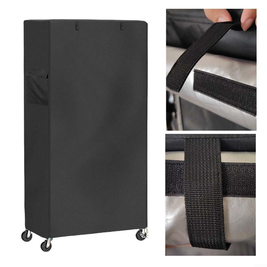 Wire Shelf Cover, 210D Heavy Duty Dustproof Shelf Cover, Wire Standing Shelving Covers with Zipper, Outdoor Storage Wire Rack Covers,92*41*183cm