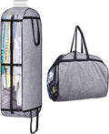 Hanging Garment Bags for Travel Suit Bags for Closet Storage Moving Bags for Clothes Dress Cover for Coat, Jacket, Shirt, Clothing, grey
