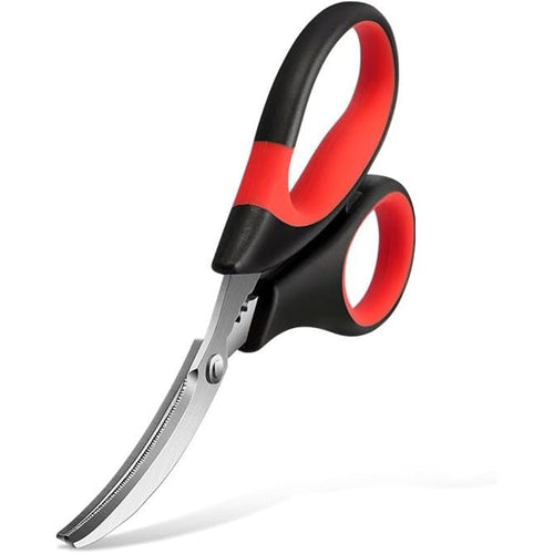 2pcs Stainless steel crayfish specific scissors, multifunctional shrimp back clip crab pliers, household kitchen seafood scissors Seafood Tool, Scissors, Stainless Steel（Red black）