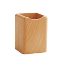 Wood Pen Holder Desk Pencil Holders Wooden Pen and Pencil Organizer Cup for Desktop Pens Stand Holder Cups,Eco Natural Color (natural wood color)
