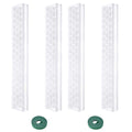 4 Pack Stackable Plastic Moss Poles for Indoor Climbing Plants -Plant Support Stakes for  Indoor Garden Poles for Vertical Growth & Moss Wrapping