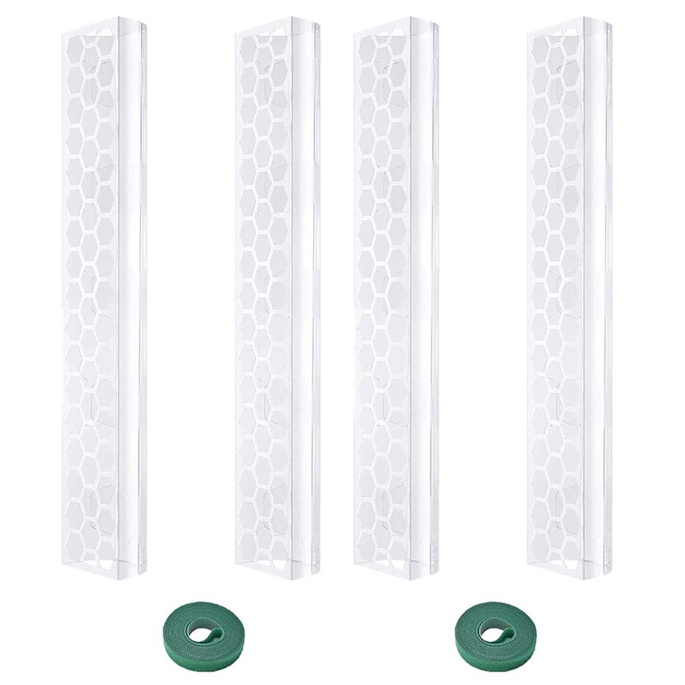4 Pack Stackable Plastic Moss Poles for Indoor Climbing Plants -Plant Support Stakes for  Indoor Garden Poles for Vertical Growth & Moss Wrapping