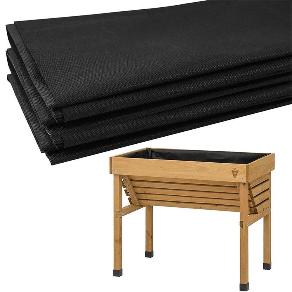 Planter Liner, Fabric Planter Basket Liner for Large Veg Trough, Non Woven Fabric Plant Liners, Outdoor Raised Bed Planter Liner for Garden Flower Pot(1.6*2.1m)