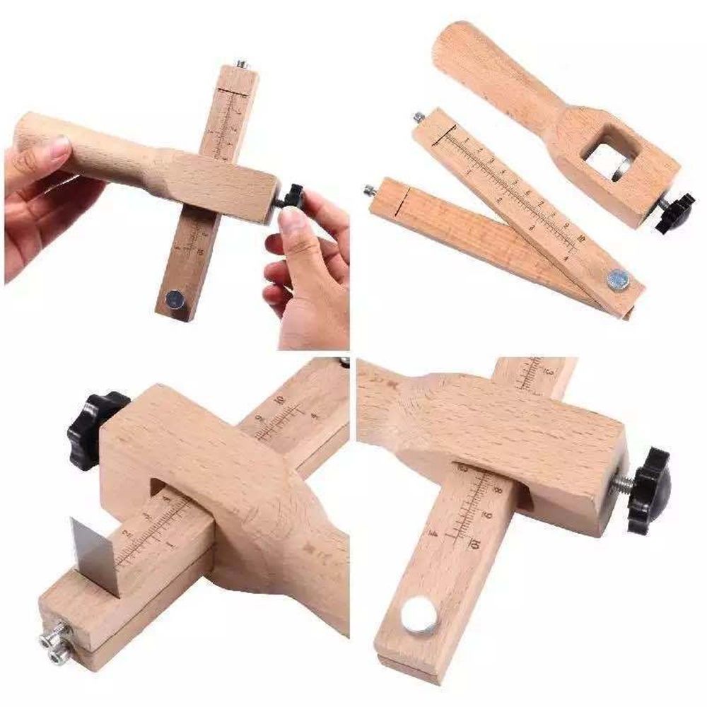 Leather Strap Cutter, Strip and Strap Leather Wood DIY Craft Hand Cutting Tool Adjustable
