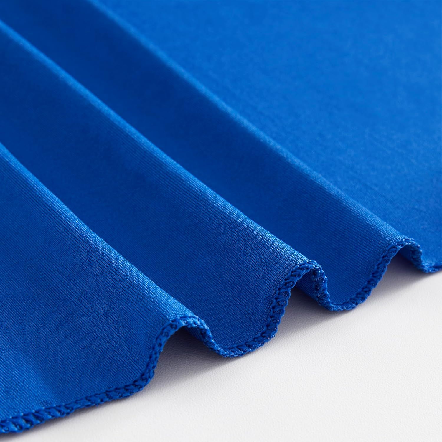 Cocktail Round Stretch  Table Cover Table Skirt High Top Tablecloth Elastic table cover(royal blue 60*110cm)