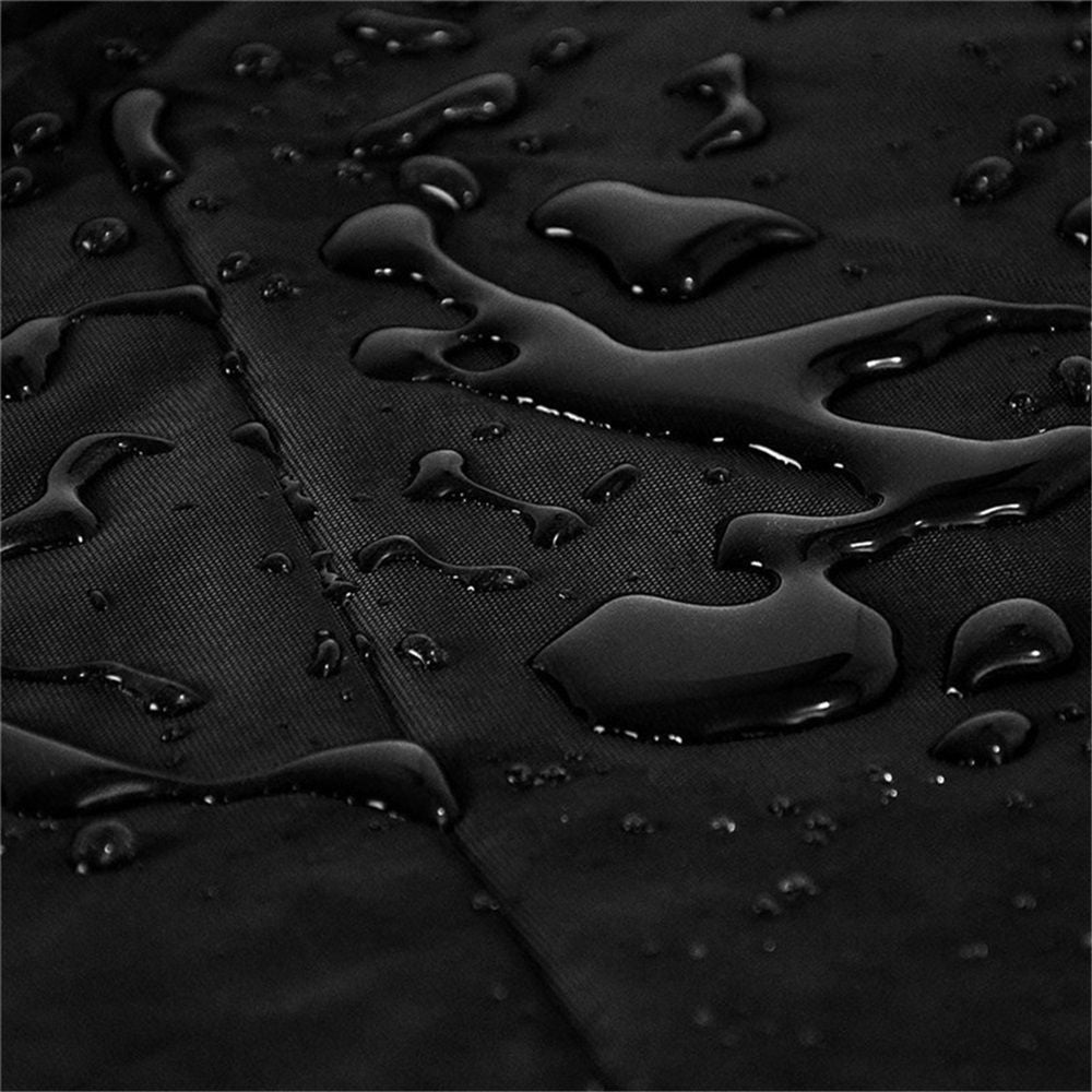Terrace tablecloth balcony rectangular black waterproof outdoor dinner protector dustproof tablecloth furniture cover（242*162*100cm）