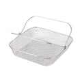 Square Air Fryer Basket Air Fryer Accessories, 304 Stainless Steel Mesh Basket with Handle Replacement Accessory