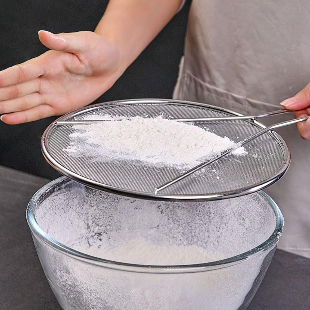 22cm Splatter Screen for Cooking, Stainless Steel Fine Mesh for Frying Pan, Grease Guard for Pan to Stop Hot Oil Splatter, Protect the Skin From Burns, Safe Cooking Lid