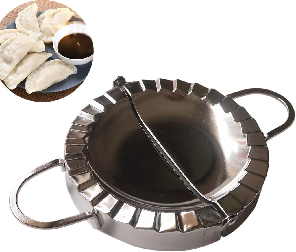 Stainless Steel Large Ravioli Maker, Pastry Tools, Jiaozi Maker, Dough Cutter for Pocket Pie, Pierogi & Hand Pie（15cm）