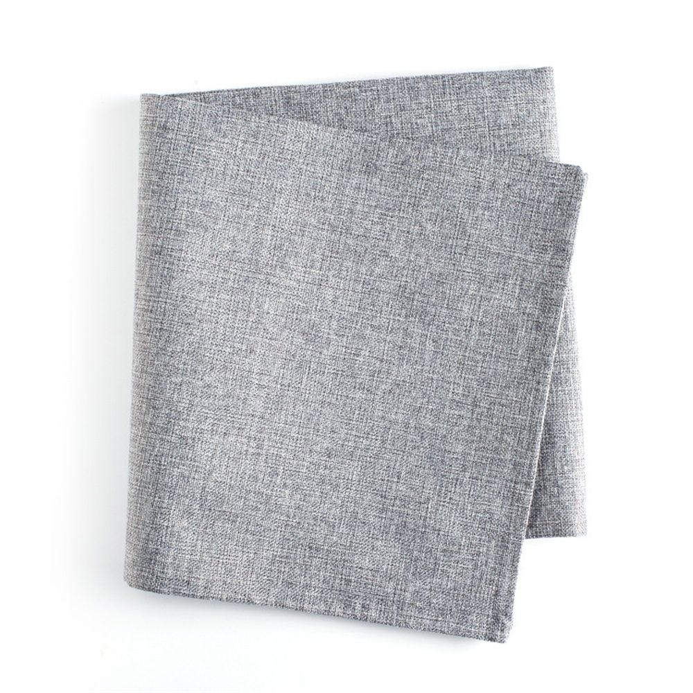 Linen plain table flag Zen tea table long tablecloth dining table decoration cloth bed end towel shoe cabinet TV cabinet cover cloth（light gray 32*160cm（约160g）