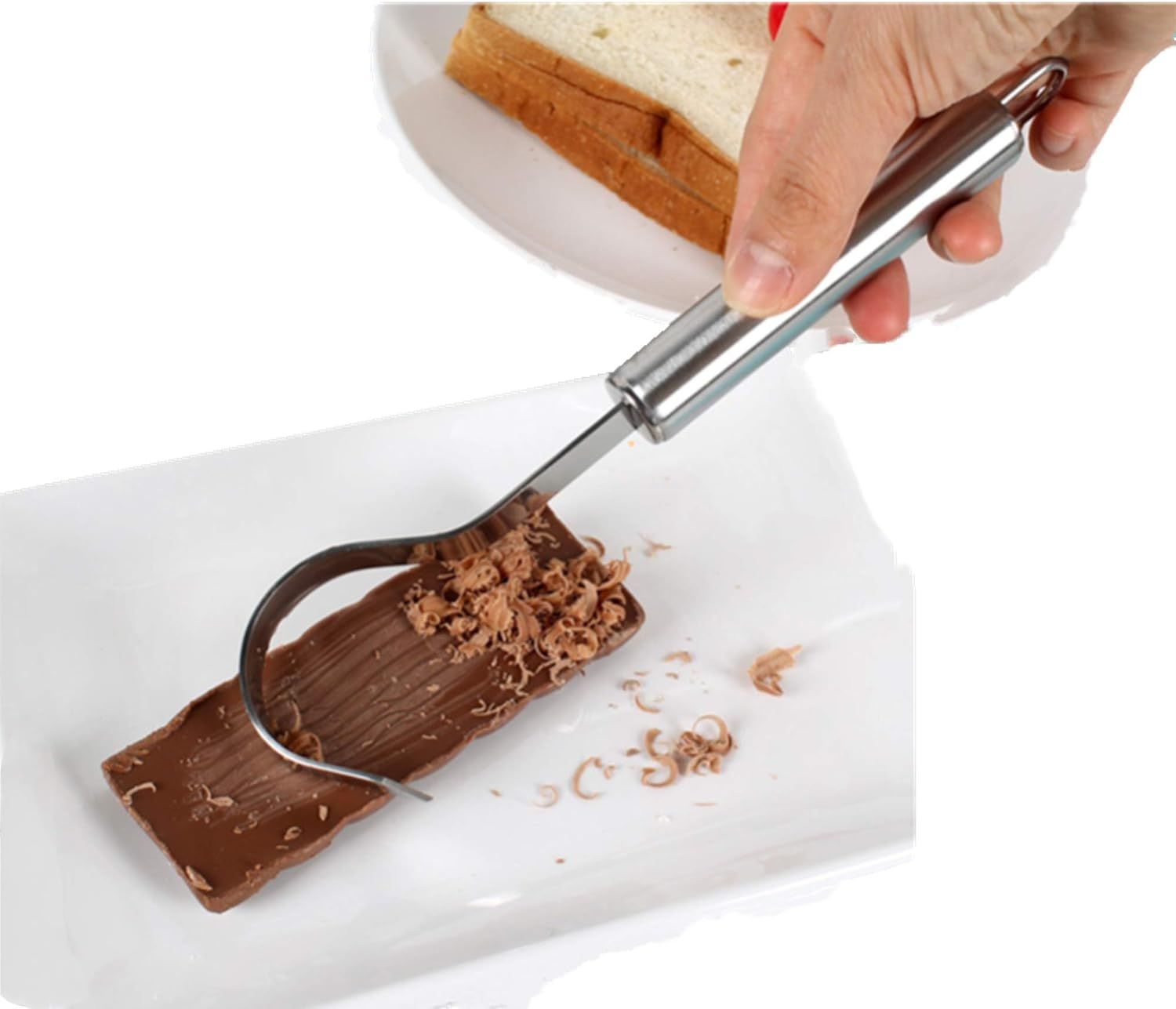 2pcs Chocolate Cheese Butter Shaver, Slicer Hook Shape Cake Decorations Graters Shavings Knife, Planer Baking Utensils