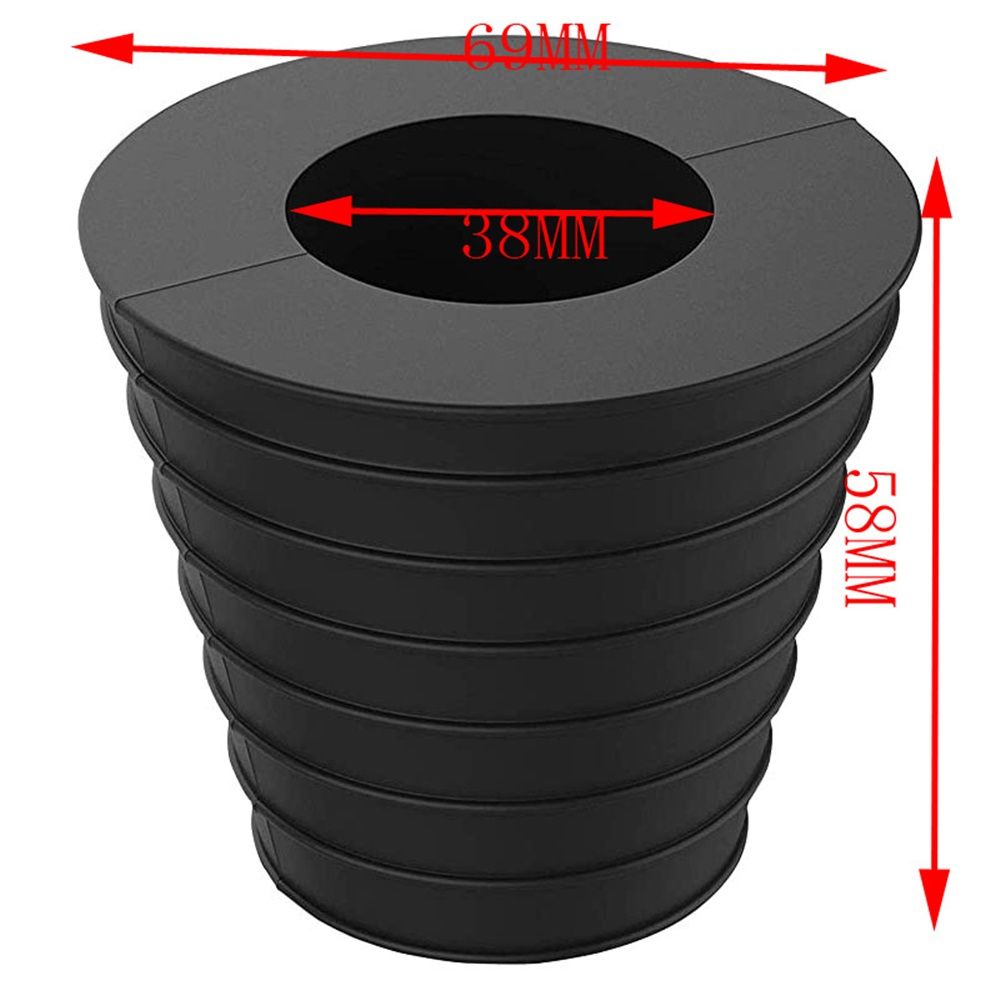 Patio Umbrella Cone Wedge Spacer for Table Hole, Outdoor Parasol Anti-Rock Stand Base, Fits Diameter 1-1/2" Pole (4pcs)rubber version