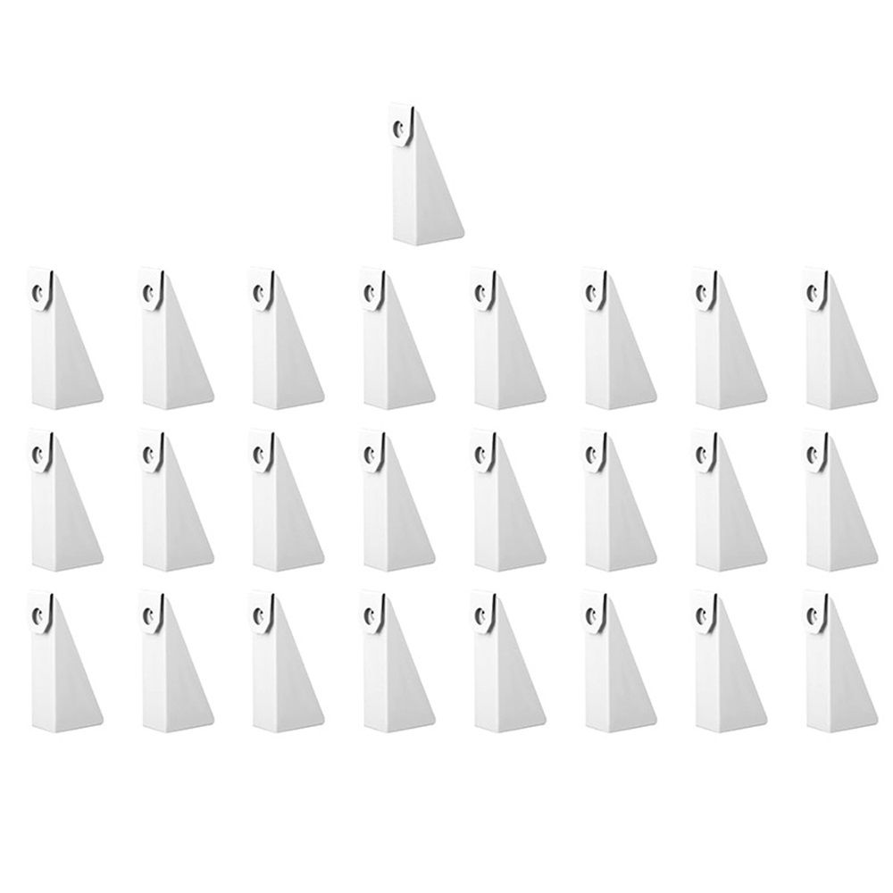 (25 pcs) White Aluminum Gutter Wedge for 5 Inch K-Style Gutters- Use to Level Your Rain Gutters When Fascia is at an Angle. For use with 3/12 Through 5/12 Roof Pitch