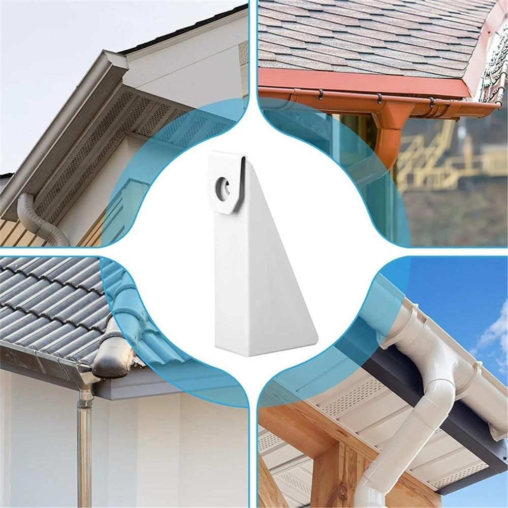 (25 pcs) White Aluminum Gutter Wedge for 5 Inch K-Style Gutters- Use to Level Your Rain Gutters When Fascia is at an Angle. For use with 3/12 Through 5/12 Roof Pitch