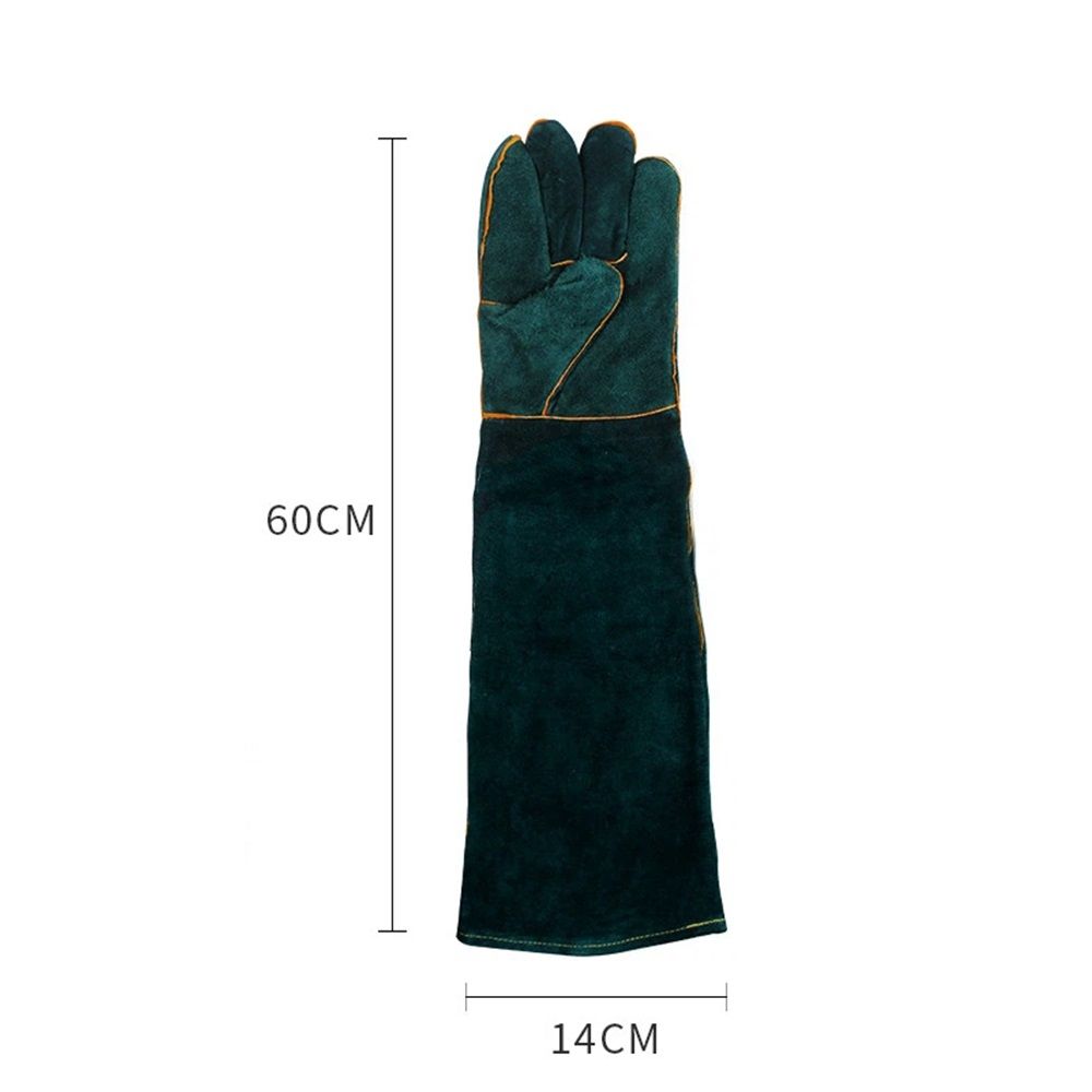 Animal Handling Gloves - Bite Proof, Long Protective, Durable Gloves for Cat, Dog, Snake, Falcon, Zoo Workers, Animal Handling Bite-Resistant（60cm）