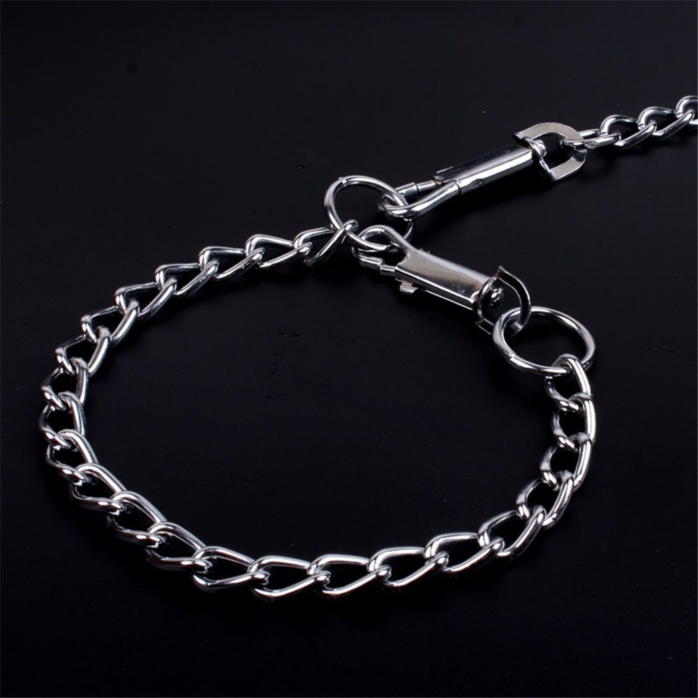 2pcs Metal Dog Chain, Dog Tie Out Cable, Dog Runner for Yard, Dog Cable for Camping Hiking Running Parks(Red 2.0mm*120cm)