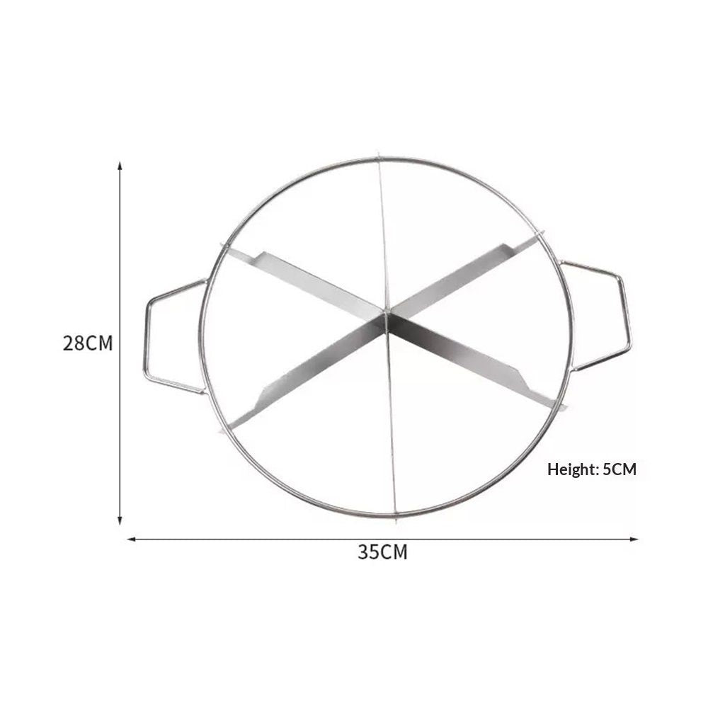 Pie Cutter 6 slice Stainless Steel Pie Cutter with 6 Equal Slices for Slicing Pies Cake Quiches Desserts
